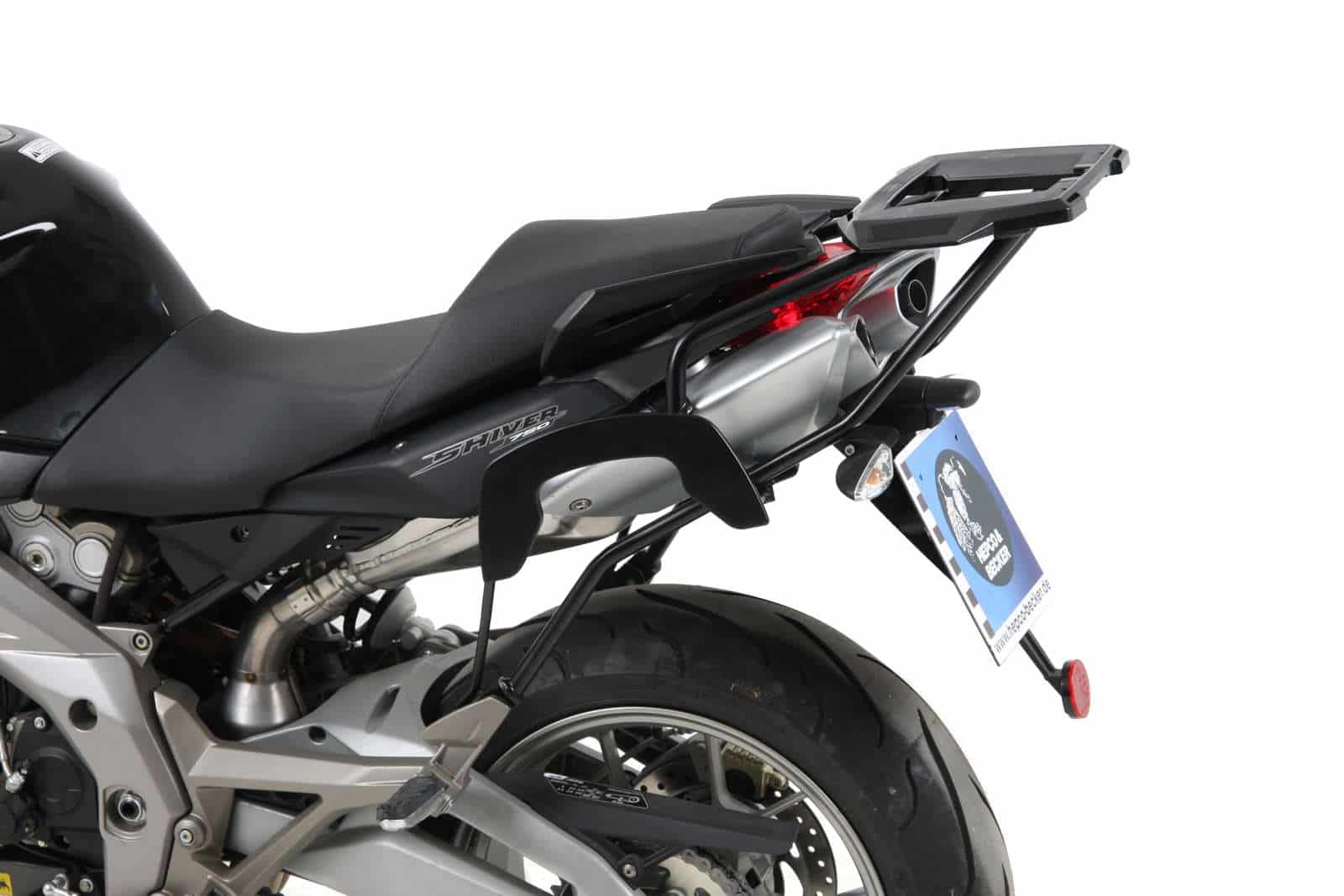 Alurack Topcaseträger schwarz für Aprilia SL 750 Shiver (07-09) Hepco & Becker