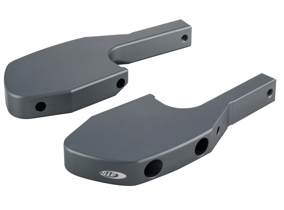 Fußrastenadapter Sozius für Vespa GTS/​GTS Super/​GTV/​GT 60/​GT/​GT L 125-300ccm, grau matt
