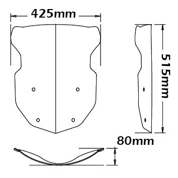 Hohe Windschutzscheibe für BMW R 1200 GS LC /Adventure LC /Rallye, R 1250 GS