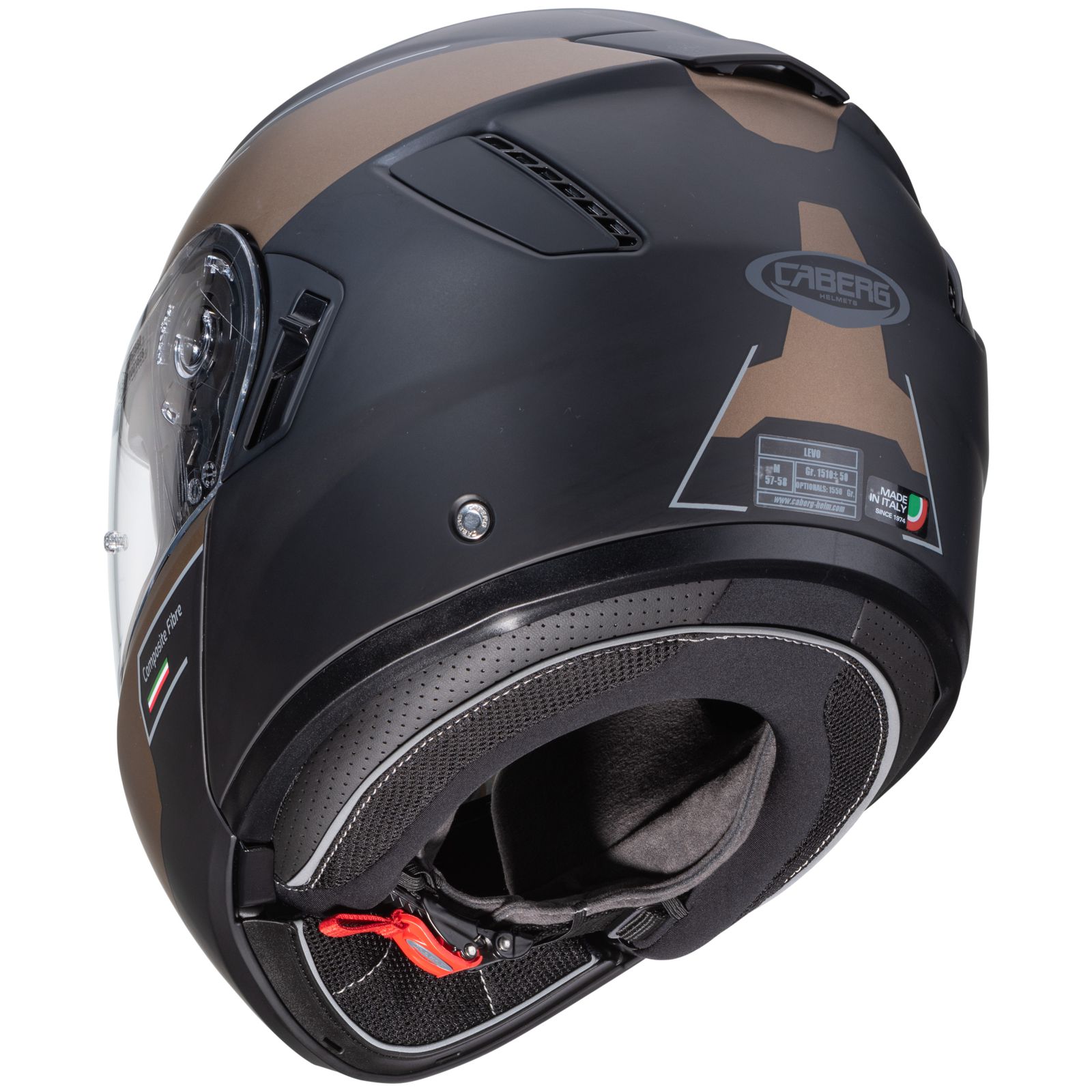 Caberg Helm Levo Prospect, matt-schwarz/bronze