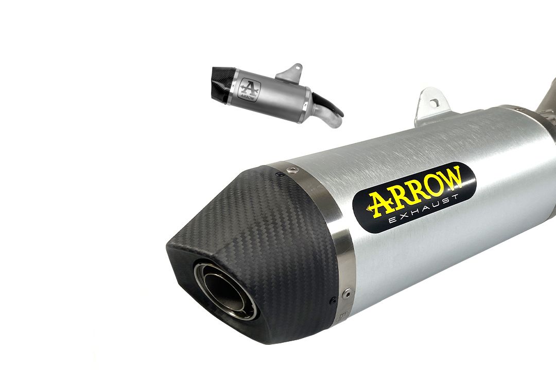 ARROW Auspuff INDY RACE Aluminium für Moto Guzzi V100 Mandello