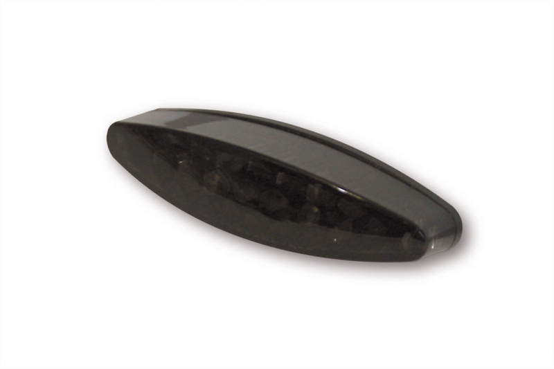 HIGHSIDER pro Little Number1 LED Rücklicht Schwarz/Getönt Mit Kennzeichenbeleuchtung (1Stck)