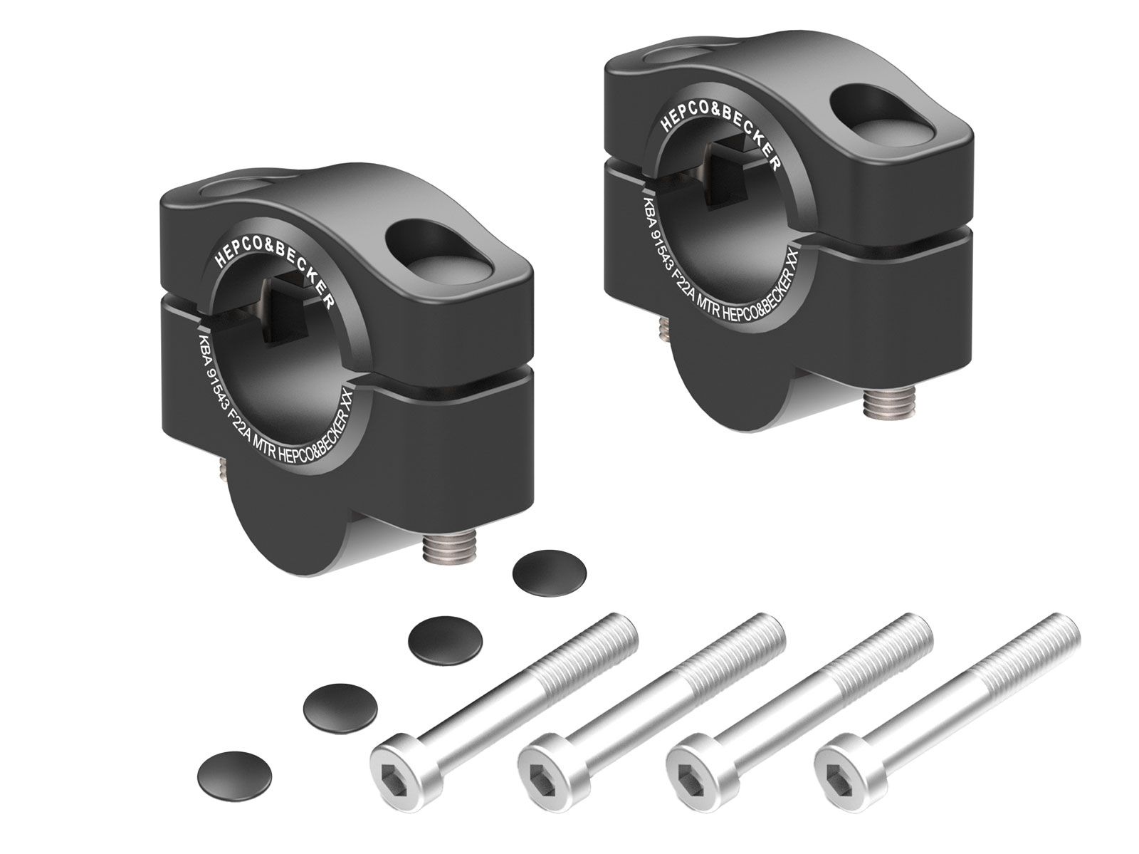 Lenkererhöhung silber H=20 mm für BMW F 800 R (09-14) Hepco & Becker