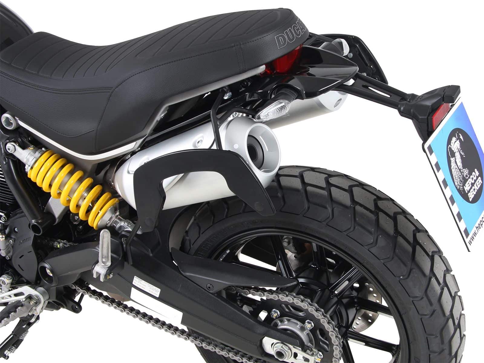 C-Bow Seitenträger schwarz für Ducati Scrambler 1100 /Special /Sport (18-20) Hepco & Becker