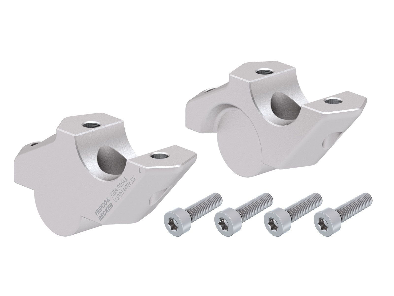 Lenkererhöhung H=30 mm mit Versatz 25 mm zurück für BMW F 850 GS Adventure