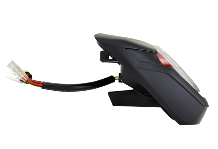 Rücklicht LED rot für Vespa Primavera/​Sprint 50-150ccm, Rand - schwarz matt