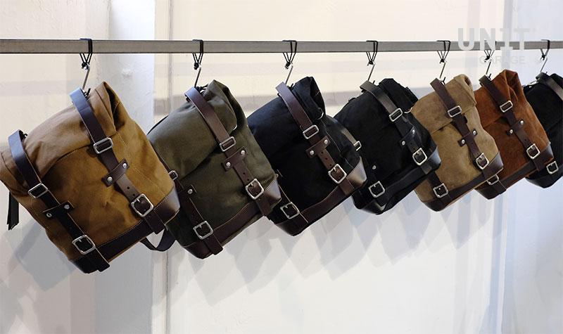 Canvas-Seitentasche 10L-14L - Beige/Braun - Unit Garage