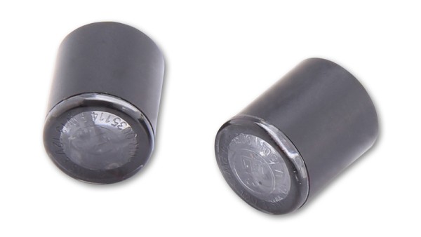 HIGHSIDER Pro Proton LED Blinker-Modul Gehäuse Schwarz / Linse Rauchgrau (Paar), Vorn & Hinten