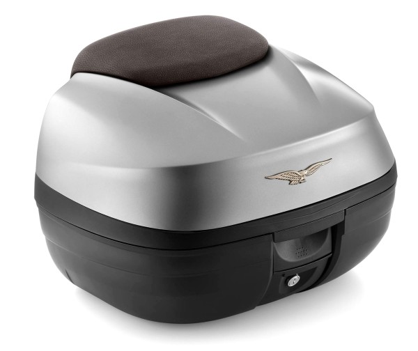Top Case 37 l (inkl. braunem Rückenpolster) für Moto Guzzi V100 Mandello