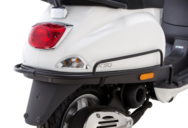 Sturzbügel FA ITALIA Seitenhaube für Vespa LX/​LXV/S 50-150ccm, schwarz