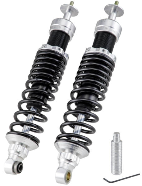 Stoßdämpfer hinten für Vespa GTS/​GTS Super/​GTV/​GT 60/​GT/​GT L 125-300ccm, silber