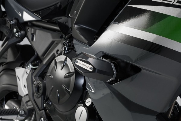 SW-Motech Sturzpad-Kit schwarz für Kawasaki Ninja 650
