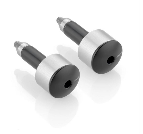 Lenkerendengewichte RIZOMA links & rechts für Vespa, silber eloxiert