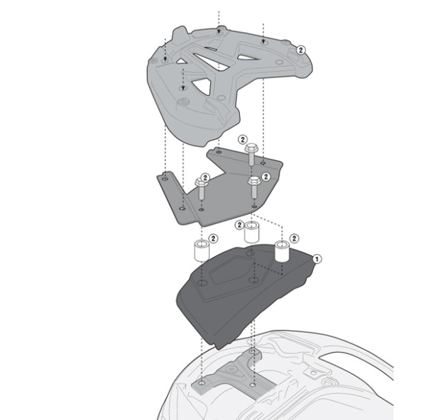 Givi Abdeckung für Sozius Rückenlehne Suzuki Burgman AN 650 2013