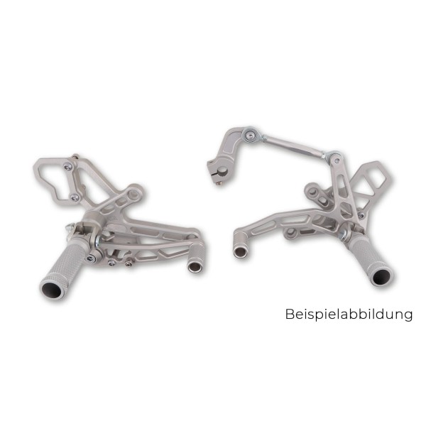 LSL Rastenanlage für Kawasaki Z650, Ninja 650, 2017-, Normalschaltung schwarz