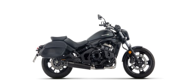 ARROW Auspuff DARK REBEL Edelstahl mit Carbon-Endkappe für Kawasaki Vulcan S 650 (25-)