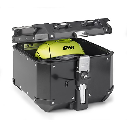 Trekker Outback 42 Liter MONOKEY Topcase-Koffer Aluminium schwarz Givi