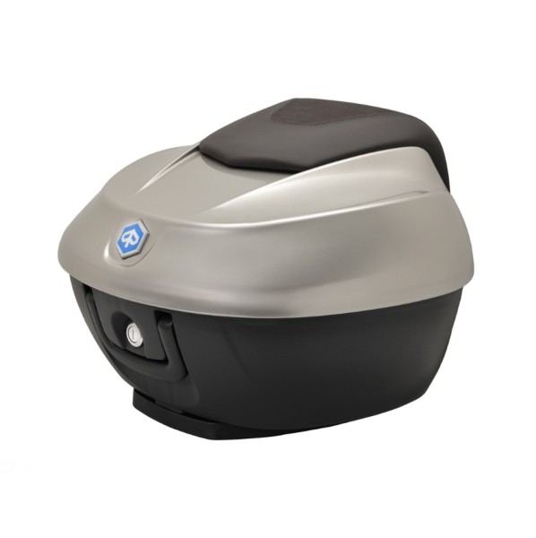 Top Case Kit 36 l. Grau Cloud G04 Original Piaggio für Beverly HPE (inkl. Halteplatte)