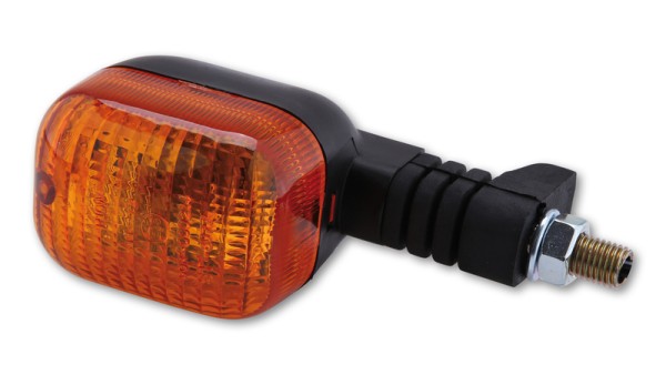 HIGHSIDER Smart Duc-Style Glühlampen Blinker Gehäuse Schwarz / Linse Orange (Stück), Vorn Rechts & H