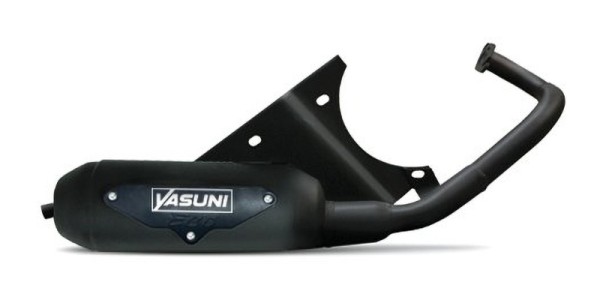 Yasuni Eco Komplett Auspuff - Edelstahl Schwarz