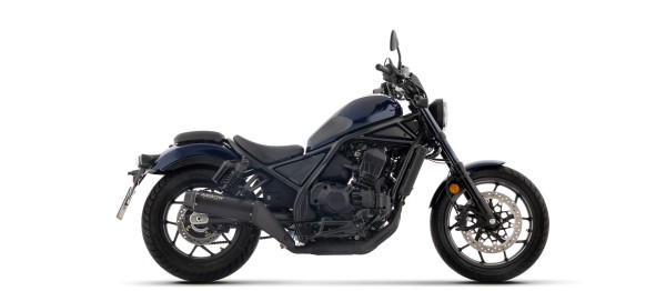 ARROW Auspuff REBEL DARK Sip-On Edelstahl mit Carbon-Endkappe für Honda CMX 1100 Rebel (25-)