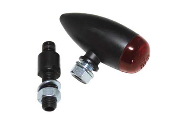 HIGHSIDER pro Micro-Bullet LED Rücklicht Schwarz/Rot (1Stck)