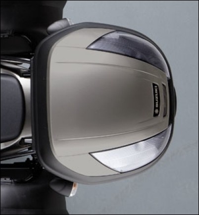 Lackierte Abdeckung - Top-Case 37 Liter, grau für Suzuki GSF1250N BJ. 2010-2013/ GSX1250F BJ. 2010-2