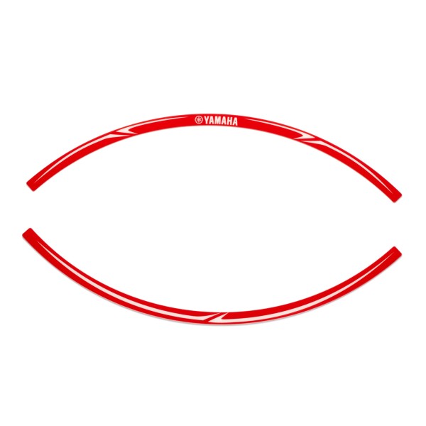 Yamaha Felgenrandaufkleber rot