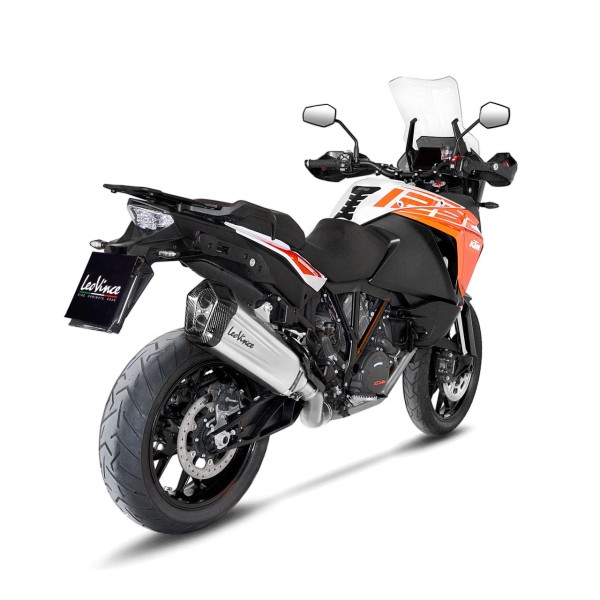 LeoVince Auspuffanlage LV-12 für KTM Adventure /Duke, silber, slip on, Euro4, E-Gutachten