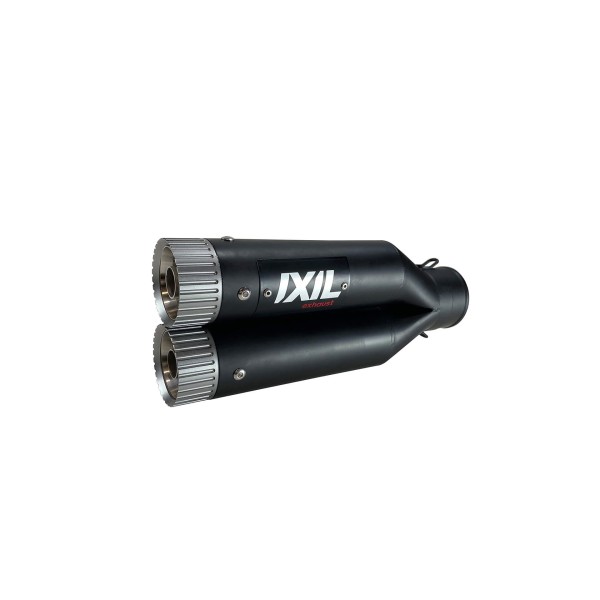 IXIL Hyperlow black XL Endtopf KTM Duke 690, Edelstahl, Dualexit, E-geprüft
