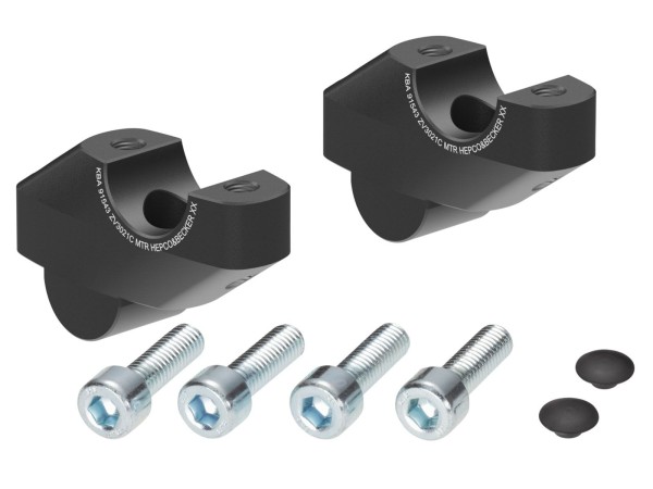 Lenkererhöhung schwarz H=30 mm mit Versatz 21 mm zurück für Honda CMX 1100 Rebel /DCT /SE (25-)