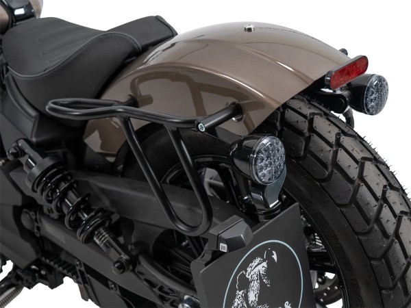 Ledertaschenhalter Cutout schwarz für Indian Scout Bobber 1250 (25-) Hepco & Becker