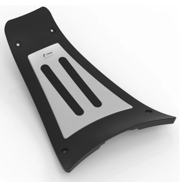 Fußraumabdeckung RIZOMA für Vespa GTS/​GTS Super/GTV/GT, silber/schwarz