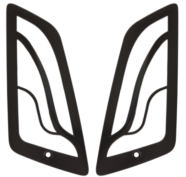 Blinkergitter rechts und links, vorne für Vespa GTS/​GTS Super/​GTV/​GT 60/​GT/​GT L, schwarz matt