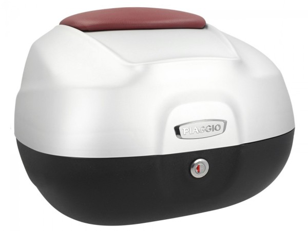 Top Case 37L mit Rückenlehne für Piaggio Beverly 350 Sport Touring (17-20) - grau matt 760/B