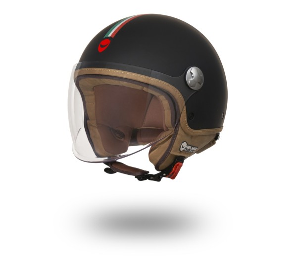Helmo Milano Demi Jet Veloce schwarz matt