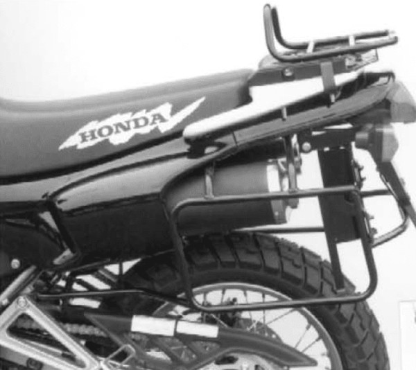 Seitenkofferträger festverschraubt schwarz für Honda NX 650 Dominator (95-02) Hepco & Becker