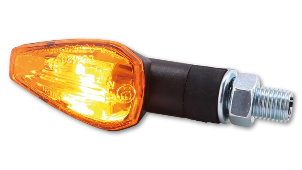 HIGHSIDER Smart Peak Glühlampen Blinker Gehäuse Schwarz / Linse Orange (Paar), Vorn & Hinten