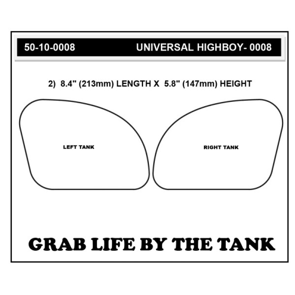 Stompgrip Traction Pads schwarz, für BMW R12 S / nine T,2024-2025, Ducati Sport 1000, 2006-2009, Hon