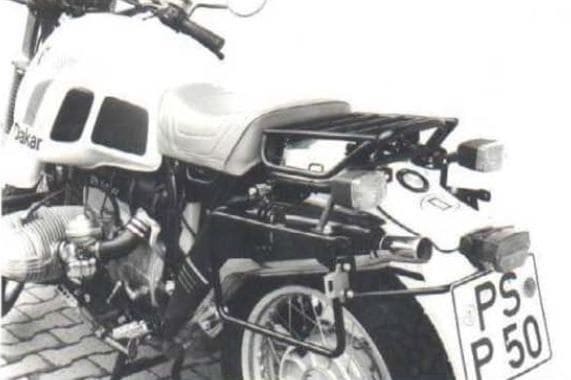 Seitenkofferträger festverschraubt schwarz für BMW R 80 GS Paris-Dakar (84-87) Hepco & Becker