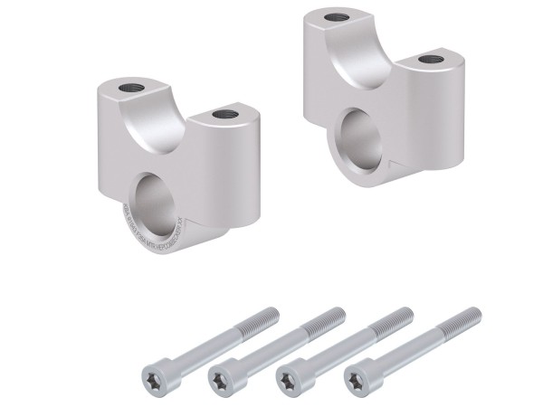 Lenkererhöhung H=35 mm silber für BMW R 1250 RT (21-) Hepco & Becker