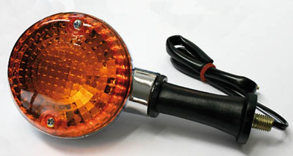 HIGHSIDER Smart OEM-Style Kawasaki Glühlampen Blinker Gehäuse Chrom / Linse Orange (Stück), Vorn & H