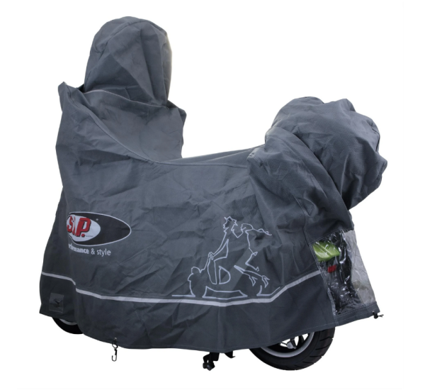Faltgarage Indoor PREMIUM 2.0 für Vespa GTS/​GTV/GT, Größe XL, grau