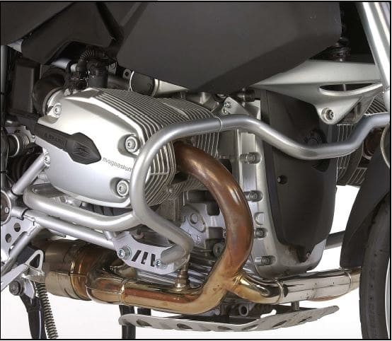 Motorschutzbügel silber für BMW R 1200 GS (04-12) Hepco & Becker
