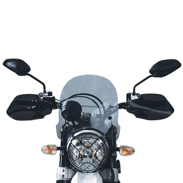 Windschutzscheibe - Höhe 313 mm für Ducati Scrambler 800 Desert Sled (17-20), stark getönt