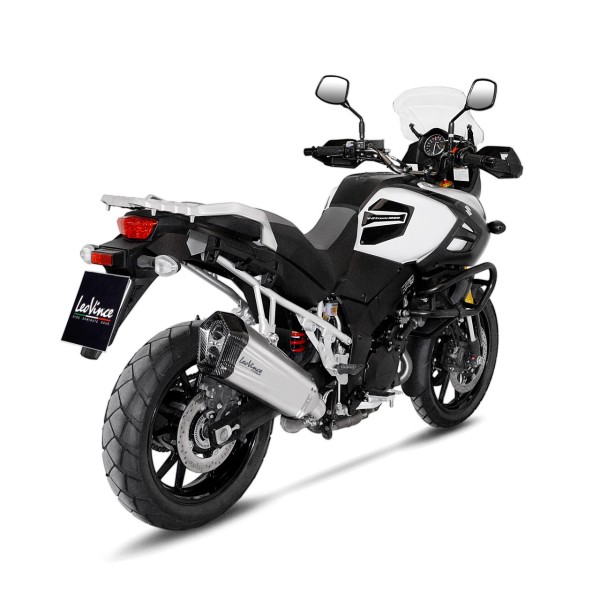 LeoVince Auspuffanlage LV-12 für Suzuki V-Strom 1000 ABS /XT, Titan, slip on, Euro4, E-Gutachten