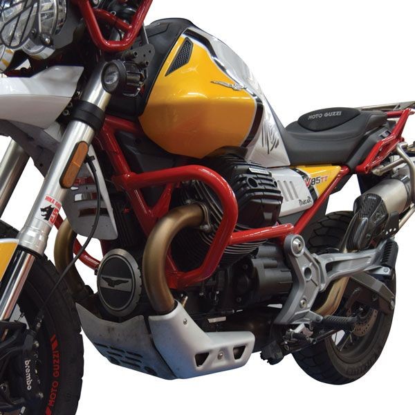 Motorschutzbügel rot für Moto Guzzi V85 TT