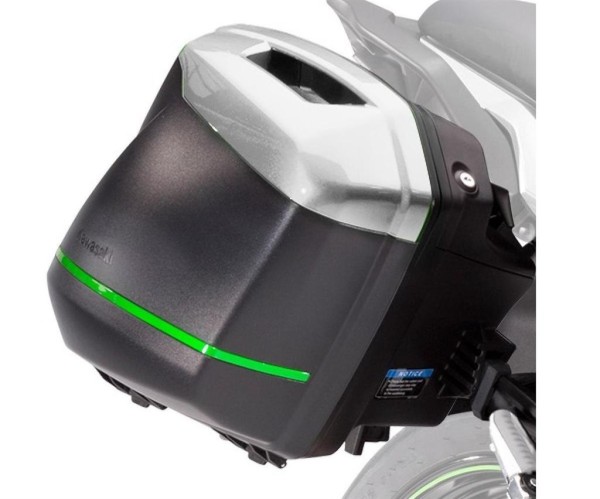 Kofferblenden Set (54X Pearl Blizzard White) Original Kawasaki