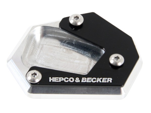 Seitenständerplatte silber schwarz für Honda CBR 650 F (14-18) Hepco & Becker