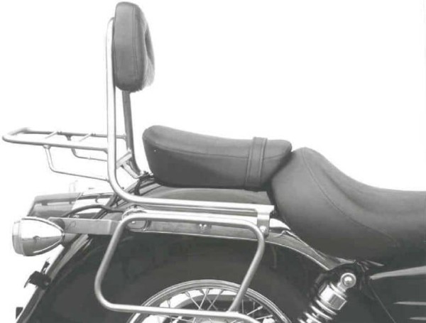 Sissybar mit Gepäckträger chrom für Honda VT 125 C2 Shadow (99-00) Hepco & Becker